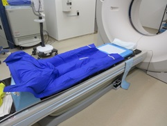 IMRT等の放射線治療を行う為の固定具の写真